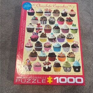 Eurographics Chocolate Cupcakes 1000-Piece Puzzle - Pink, Red